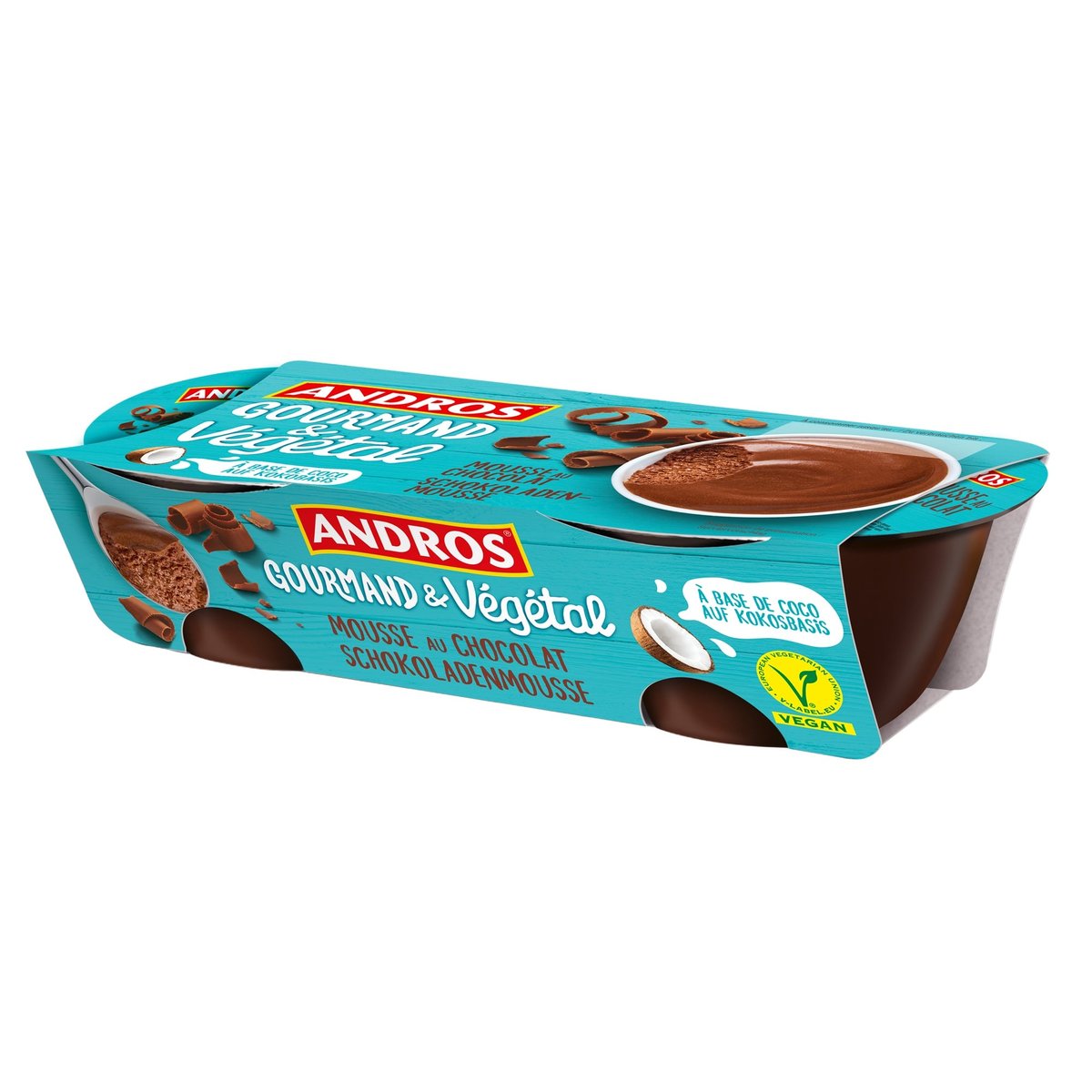 Andros Gourmand Vegetal Csokoládé Mousse (2x55g)