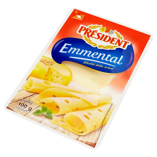 Président Emmental Szeletelt Sajt 3306